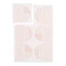 PopsyKosy Premium Exercise & Baby Foam Play Mats - Stylish & Large Non-Toxic Odorless Floor Mat - 6 Tiles - Spacious 6ft x 4ft - Peel-Resistant Reinforced - Soft Thick, Waterproof - Cream Pink by TinyTreasures Baby Boutique