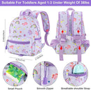 Accmor Toddler Backpack Leash, Cute Unicorn Baby Backpacks with Anti Lost Wrist Link, Mini Kids Backpack Leash Walking Harness for Outdoor Travel, Adorable Backpack Tether for Boys Girls 1-3 (Purple) by TinyTreasures Baby Boutique