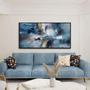 DUNHUANG ART Abstract Gold Oil Painting - Framed Wall Art for Living Room - Nordic Luxury Design Prints for Wall Decor - Ready to Hang - Perfect Home Decor & Gift 30"x60" by CozyNest Decor