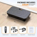 Vibration Plate Exercise Machine, OVANZA Whole Body Vibration Plate for Lymphatic Drainage, Burns Fat, Helps Toning, Weight Loss Shaping Wellness for Home Training Equipment by CozyNest Decor