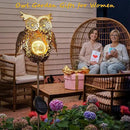 Go2garden Solar Lights Outdoor Owl Garden Gifts Women Metal Stakes Lights for Lawn Ornaments, Yard Art, Pathway, Patio Decorations,Birthday Mothers' Day Gift for Mom Dad Grandma (Bronze) by GreenHaven Gardens
