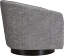 CHITA Swivel Accent Chair, FSC Certified Upholstered Fabric Barrel Chair for Living Room Set of 2, Fully Assembled, Pebble Grey by CozyNest Decor
