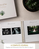 Baby Books for Baby Shower - Gift Unisex Botanical Garden Keepsake Memory Journal to Log Pregnancy and Newborn Milestones - Photo Album Scrap Books for Girl or Boy - New Parents Must Have Essentials by TinyTreasures Baby Boutique