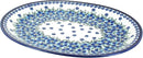 Blue Rose Polish Pottery Kalina Large Serving Platter by CozyNest Decor