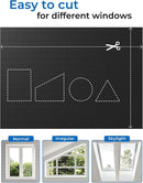 Sumobaby Blackout Curtains for Bedroom Portable 32"x75",No Drill Blackout Shades with Upgraded Hook&Loop Tapes,100% Black Out Window Cover,Thermal Insulated Blinds for Bedroom,Nursery(1 Panel,Black) by TinyTreasures Baby Boutique