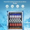 24 Inch Beverage Refrigerator Cooler,210 Cans Wide Beverage and Beer Fridge with Glass Door and Powerful Cooling Compressor, Built-in/Freestanding Drink Fridge for Kitchen, Bar or Office by CozyNest Decor
