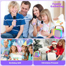 Karaoke Machine for Kids Adults, Portable Bluetooth Speaker with 2 Wireless Microphones and LED Lights, Kids Toys Birthday Gifts for Girls and Boys Ages 4, 5, 6, 7, 8,9,10,11,12+ Years, Home Party by TinyTreasures Baby Boutique
