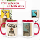 Personalized Coffee Mug, Custom Drawing Portrait Gift, Funny Customized Coffee Gift for Men & Women, Custom Mugs with Pictures, Red 15oz Customized Ceramic Tea Cup by TinyTreasures Baby Boutique