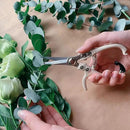 Plant Pruning Shears with Vegan Leather Sheath Garden Trimming Scissors with Belt Holster Bonsai Trimmers Herb Snips Flower Clippers Modern Tools 2 Piece Bundle (Cream Pruner Beige Sheath) by GreenHaven Gardens