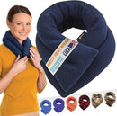 SunnyBay Microwave Heating Pad for Neck and Shoulders, 2.2 lbs 26 inch Long Versatile Microwavable Neck Wrap Warmer or Cool Pack, Hot or Cold Therapy to Relax Sore Muscles (Blue) by CozyNest Decor