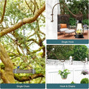 Plant Hangers Outdoor, 4 Pack 16 Inch Plant Hooks for Wall Metal Plants Hanging Bracket for Bird Feeder, Flower Baskets, Wind Chimes, Lanterns, Indoor Outdoor, Bronze by GreenHaven Gardens