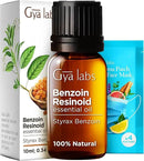Gya Labs Benzoin Resinoid Essential Oil for Skin - 0.34 Fl Oz - 100% Pure Natural Benzoin Resinoid Oil for Hair, Diffuser, Candle Making Scent by CozyNest Decor