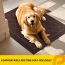 JSEI Dirt Trapper Door Mat 20"x32", Non-Slip Washable Entryway Mats, Dog Door Mat, Stain Resistant and Absorbent Floor Mats, Low Profile Welcome Mat for Front Back Door, Brown by CozyNest Decor