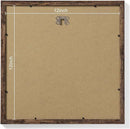 Vittanly 12x12 Picture Frames Set of 9, Shatter Resistant Plexiglass, Display 8x8 Pictures with Mat or 12x12 without Mat, Photo Frames for Wall Mount, Engineered Wood, Brown by CozyNest Decor