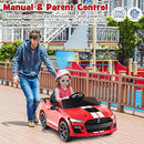 Costzon Ride on Car, 12V Licensed Ford Mustang Shelby GT500 Kids' Electric Vehicles w/Remote Control, USB Port, Radio, Music, Player, High Low Speed & Soft Start, Racing Kids Car for Toddlers (Red) by TinyTreasures Baby Boutique