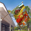 Morigins Autumn Harvest Farm Truck Fall Pumpkin Garden Decorations Double Sided Farmhouse Outdoor House Flag 28 x 40 Inch by GreenHaven Gardens