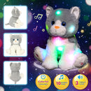 Cuteoy Light-up Singing Plush Cat LED Musical Kitty Stuffed Animal Adjustable Volume Lullaby Plushies Birthday Christmas Toy Gifts for Kids Toddler Girls, 10.5" by TinyTreasures Baby Boutique