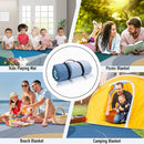 PY SUPER MODE Picnic Blankets Extra Large, Waterproof Foldable Outdoor Beach Blanket Oversized 83x79” Sandproof, 3-Layer Picnic Mat for Camping, Hiking, Travel, Park, Concerts(Abstract Blue) by TinyTreasures Baby Boutique