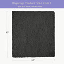 Bigacogo Chunky Knit Throw Blanket for Couch, 60x80 inches, 100% Hand Knitted with Thick Jumbo Chenille Yarn, Cozy Soft Large Rope Knot Cable Crochet Blankets for Sofa Bed Living Room, Dark Grey by CozyNest Decor