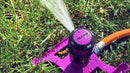 Dramm ColorStorm Gear Drive Sprinkler on Heavy Duty,Durable Metal Base, 4 Patterns, Ideal for Small, Medium & Large Areas with Pass Through Feature, Red, 40 Foot Diameter by GreenHaven Gardens