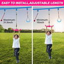 Ninja-Twister Swing Spins Set: Slackline Attachments - 360° Handle Twist-Spin Flips Toy Activate Ninja Powers - Ninja Warrior Accessories - Kids Ninja Hang Toys for Playground Backyard,Pink by TinyTreasures Baby Boutique