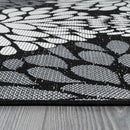 Beverly Rug Outdoor Rug 6x9 Modern Exotic Tropical Leaf Area Rugs for Indoor and Outdoor Patio Deck Porch Garden Water Resistant Washable Outside Carpet (6 x 9 Dark Gray) by GreenHaven Gardens