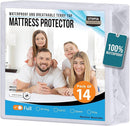 Utopia Bedding Waterproof Mattress Protector Full Size (Pack of 14), Premium Terry Mattress Cover 200 GSM, Breathable, Fitted Style with Stretchable Pockets (White) by TinyTreasures Baby Boutique