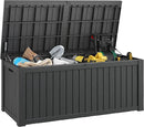 Outdoor Storage Box, 180 Gallon Deck Box, Waterproof and UV Resistant Large Resin Storage Bin, Organization and Storage for Patio Furniture, Outdoor Cushions, Garden Tools, Lockable by CozyNest Decor