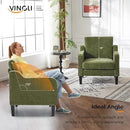 VINGLI Accent Chair for Living Room Chairs Olive Green Reading Chair for Bedroom Scooped Arm Chair Mid Century Modern Accent Chairs Upholstered Comfy Chair for Apartment, Waiting Room by CozyNest Decor