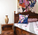 Wool Cotton Blend Abstract Flow Plush Pillow Cover - 18x18, Indoor and Outdoor by CozyNest Decor