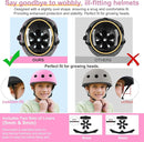 Vvinca Kids Toddlers Bike Helmet Adjustable for Ages 3-5-8 Years, Knee Pads and Elbow Pads Set Wrist Guard Sports Protective Gear Set for Roller Skate Bicycle Skateboard Scooter Girl Boy Birthday Gift by TinyTreasures Baby Boutique
