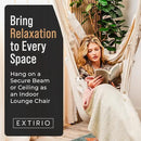 Hanging Hammock Chair Swing – Hanging Chair Outdoor & Indoor - Hammock Swing Chair – Quick & Easy Setup with Hardware Kit – Durable & Spacious Full Body Support – Holds 440 Lbs by GreenHaven Gardens
