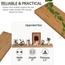 Floating Shelves for Wall, USA-Sourced Fir Wood 55 Inch Wall Shelves Set of 1, Natural Rustic Solid Wooden Floating Shelves Wall Mounted, Nursery Book Storage Shelf, Display Shelf for Bathroom by CozyNest Decor