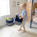 NaturalCozy 13 Inch Cube Storage Bins Cotton Rope Woven Baskets for Organizing 3-Pack | 13 x 13 Storage Cubes | Fabric Square Storage Baskets for Shelves Organizer, Kids Toy Bins, Closet Baby Nursery by TinyTreasures Baby Boutique