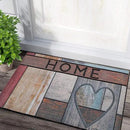 CHICHIC Welcome Door Mat 18x 30 Inch Front Doormat Outdoors for Home Entrance Outdoors Mat for Outside Entry Way Doormat Entry Rugs, Heavy Duty Non Slip Rubber Back Low Profile, Heart by CozyNest Decor