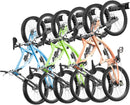 VEVOR Bike Storage Rack, 6 Bike Racks and 3 Helmets Hooks, Wall Mount Bike Storage Hanger, Home & Garage Organizer, Customizable for Various Bike Sizes, Adjustable Holder, Holds Up to 300 lbs, 51-inch by GreenHaven Gardens