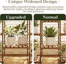 Bamworld Plant Stand Indoor Boho Decor Hanging Plant Shelf Wood Flower Stand for Christmas Gift, Home Decor, Plant Gift by GreenHaven Gardens