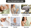 Muslin Swaddle Blankets for Newborn, 3 Pack Breathable Soft Receiving Blanket, Large 38 x 40 inches Swaddle Wrap Burping Clothes Diapers, Essentials Infant Shower Items, Toddler Gift (Cute Farm) by TinyTreasures Baby Boutique