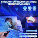 Galaxy Projector, Star Night Light Projector with Bluetooth Connection for Music and Timer and Remote Control for Kids Adults Bedroom Party Bar Decoration (White) by TinyTreasures Baby Boutique