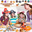 65 Pcs Mini Halloween Figurines Bulk Miniatures Resin Pumpkin Ghost Candy Hat Halloween Garden DIY Accessories for Halloween Decoration Goodie Bags Stuffers, 10 Styles by CozyNest Decor