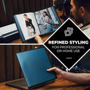 Dunwell Photo Album 8x10 (Blue) with Black Mounting Paper, 8 x 10 Photo & Art Portfolio Presentation Book, 24 Clear Sleeves, Each Shows 48 Pages, Professional Photography Book for Pictures, Artwork by TinyTreasures Baby Boutique