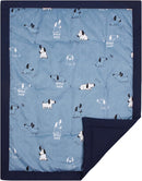 CaSaJa 4-Piece Crib Bedding Set for Boys and Girls, Nursery Baby Bedding Set Including Quilted Comforter with Fitted Crib Sheet and Changing Pad Covers, Reversible Quilt Design, Good Luck Puppy by TinyTreasures Baby Boutique