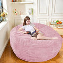 Large Bean Bag Chair, 5FT Giant Beanbag Chairs with Memory Foam Filled, Bean Bag Chairs for Adults, Ultra Soft Lazy Sofa for Living Room Bedroom (Pink) by CozyNest Decor
