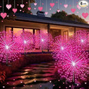 6 Pack Pink Solar Firework Lights 180 LED 8 Lighting Modes Waterproof Outdoor Decorative Solar Lights for Easter Wedding Birthday Garden Patio Yard Pathway Walkway Lawn Decor by GreenHaven Gardens