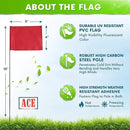 Red Marking Flags 100 Pack - 4x5x15 Inch Red Flags for Yard - Markers For Lawn, Irrigation, Landscaping, Survey & Sprinkler Head Marking by GreenHaven Gardens