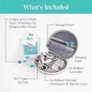 GLO Science So Brilliant Teeth Whitening Kit – Patented Warming Mouthpiece with LED Light Technology, Whitening Gel w/ 6% Hydrogen Peroxide, Lip Balm – Fastest Way to Whiter Teeth, Sensitivity Free by CozyNest Decor