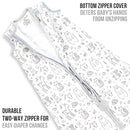 Baby Sleep Sack 1.0 TOG, Organic Cotton Baby Wearable Blanket with Two-Way Zipper, Swaddle Transition Baby Sleeping Bag, All-Season Sleep Sack for Newborn Infant Toddler Boy Girl, 2-Pack, 0-6 Month by TinyTreasures Baby Boutique