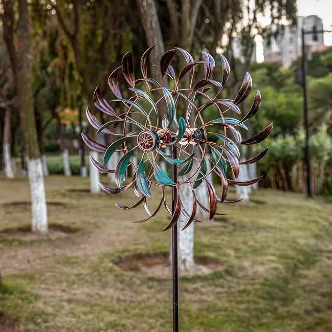 Stargarden Wind Spinners Outdoor Metal Large 360 Degrees Kinetic Wind Sculptures& Spinners Yard Art Outdoor Garden Decor, photo 9 of 9