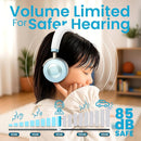 Puro Sound Labs JuniorJam Plus Volume-Limiting Wireless Bluetooth Headphones for Kids, Secure Audio with Adjustable On-Ear Design, 22-Hour Battery, Ideal for Tablets, Smartphones & PCs - Teal by TinyTreasures Baby Boutique