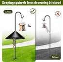 19-inch Squirrel Baffle, Squirrel-Proof for Bird Feeder Pole, Birdhouse Baffle for Shepherd's Hook in The Outdoors,Black(1 Pack) by GreenHaven Gardens
